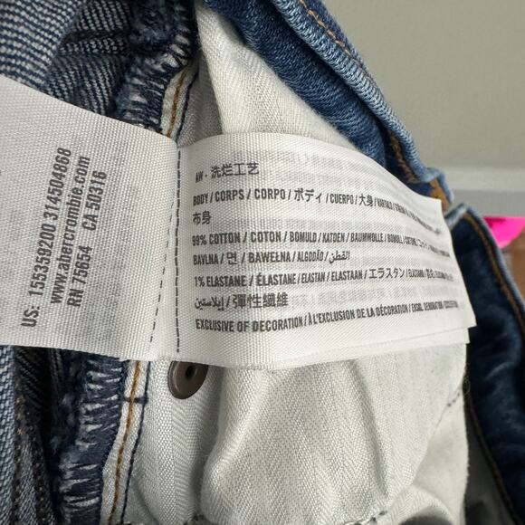 Abercrombie & Fitch The Kick Flare Ultra High Rise Jeans Size 25 0L Two Tone - Picture 10 of 11